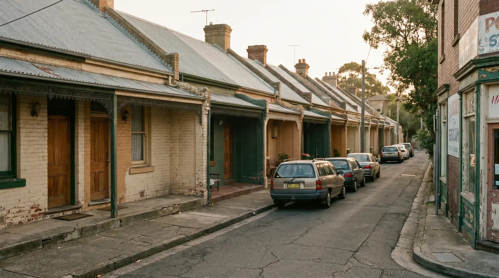 A street in Hamilton, inner Newcastle