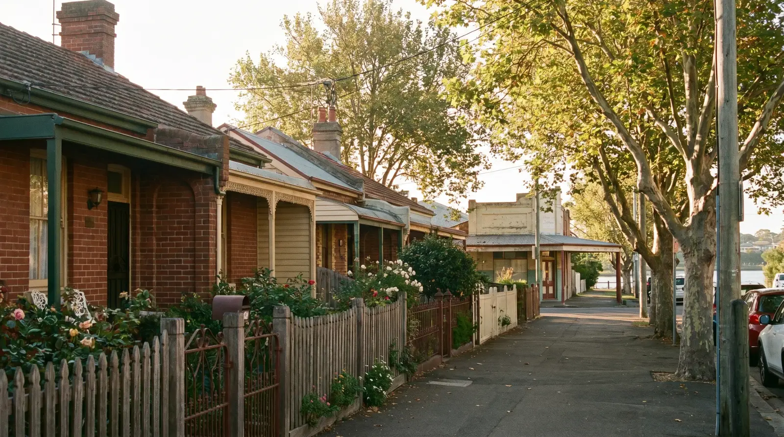 A street in Tighes Hill, inner Newcastle